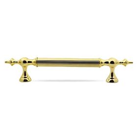 Badem10 Çukurca 22.5 cm Gold Altın Metal Çekme Kolu Kapı Tutma Kulp