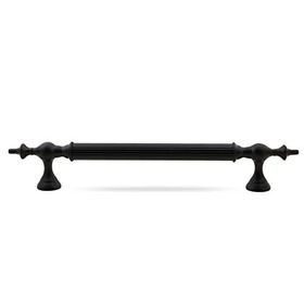 Badem10 Çukurca 50 cm Mat Siyah Metal Çekme Kolu Kapı Tutma Kulp