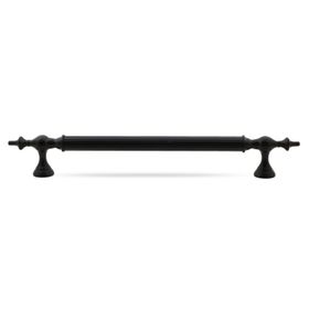 Badem10 Çukurca 60 cm Mat Siyah Metal Çekme Kolu Kapı Tutma Kulp
