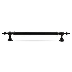 Badem10 Çukurca 60 cm Mat Siyah Metal Çekme Kolu Kapı Tutma Kulp