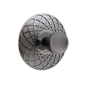Badem10 Dinar 32 mm Füme Metal Çekmece Dolap Kapak Kulbu