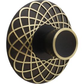 Badem10 Dinar 32 mm Siyah Gold Metal Çekmece Dolap Kapak Kulbu