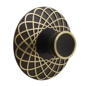 Badem10 Dinar 32 mm Siyah Gold Metal Çekmece Dolap Kapak Kulbu