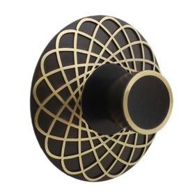 Badem10 Dinar 32 mm Siyah Gold Metal Çekmece Dolap Kapak Kulbu