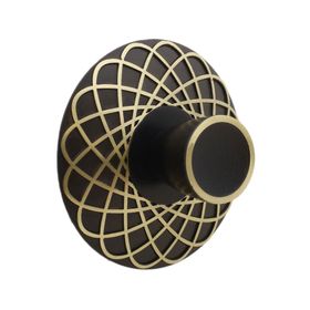 Badem10 Dinar 32 mm Siyah Gold Metal Çekmece Dolap Kapak Kulbu