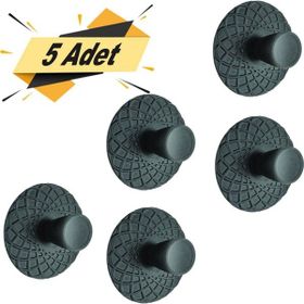 Badem10 Dinar 5 Adet Mat Siyah Metal Çekmece Dolap Kapak Kulbu
