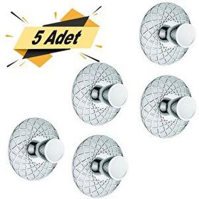 Badem10 Dinar Krom Metal 5 Adet Çekmece Dolap Kapak Kulbu
