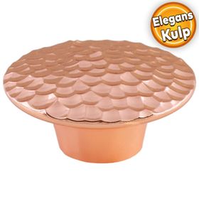 Badem10 Elegans Çekmece Dolap Kapak Plastik Bakır Kulp