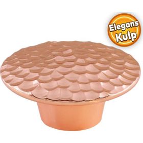 Badem10 Elegans Çekmece Dolap Kapak Plastik Bakır Kulp