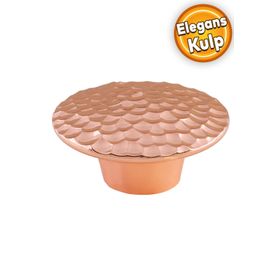 Badem10 Elegans Çekmece Dolap Kapak Plastik Bakır Kulp