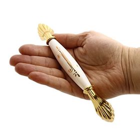 Badem10 Elpedroso 160 mm Beyaz Gold Lüks Porselen Mobilya Çekmece Dolap Kapak Kulbu