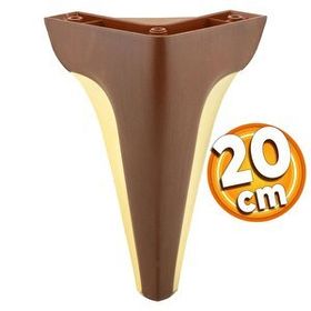 Badem10 Endülüs Kahverengi Ceviz Renk 20 cm Mobilya Kanepe Sehpa TV Ünitesi Baza Koltuk Ayağı