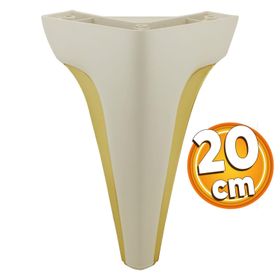 Badem10 Endülüs Krem Renk 20 cm Mobilya Kanepe Sehpa TV Ünitesi Baza Çekyat Koltuk Ayağı