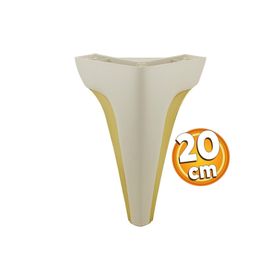 Badem10 Endülüs Krem Renk 20 cm Mobilya Kanepe Sehpa TV Ünitesi Baza Çekyat Koltuk Ayağı
