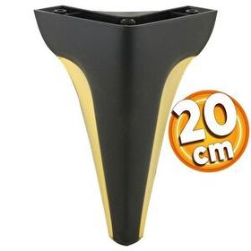 Badem10 Endülüs Siyah Renk 20 cm Mobilya Kanepe Sehpa TV Ünitesi Baza Koltuk Ayağı