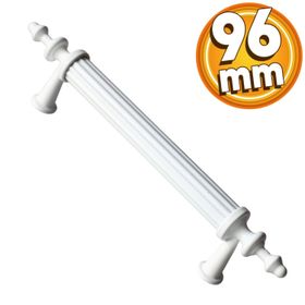 Badem10 Erciyes Mobilya Mutfak Dolabı Çekmece Dolap Kapak Beyaz 96 mm Metal Kulp