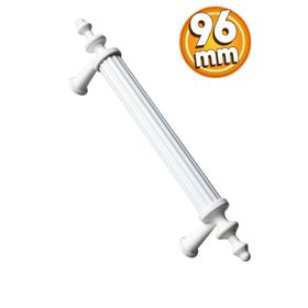 Badem10 Erciyes Mobilya Mutfak Dolabı Çekmece Dolap Kapak Beyaz 96 mm Metal Kulp