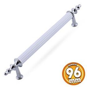 Badem10 Erciyes Mobilya Mutfak Dolabı Çekmece Dolap Kapak Beyaz 96 mm Metal Kulp