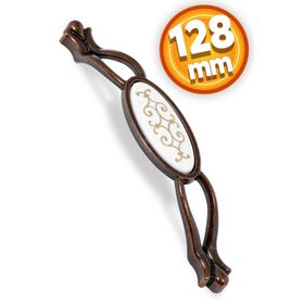 Badem10 Erdem 128 mm Antik Bakır Metal Çekmece Dolap Kapak Kulbu