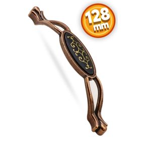 Badem10 Erdem 128 mm Antik Bakır Metal Çekmece Dolap Kapak Kulbu