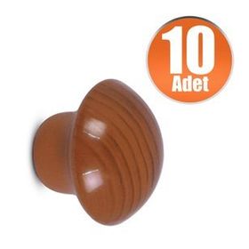 Badem10 Fındık 10 Adet Nobel Mantar Düğme Kulp Çekmece Dolap Kapak Kulbu