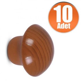 Badem10 Fındık 10 Adet Nobel Mantar Düğme Kulp Çekmece Dolap Kapak Kulbu