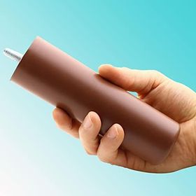 Badem10 Gizli Mobilya 14 cm Kahverengi Baza Kanepe Sehpa TV Ünitesi Koltuk Orta Destek Ayağı