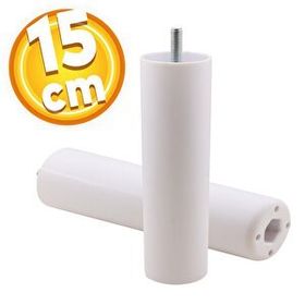 Badem10 Gizli Mobilya 15 cm Beyaz Baza Kanepe Sehpa TV Ünitesi Koltuk Orta Destek Ayağı