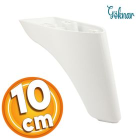 Badem10 Göknar Lüks 10 cm Beyaz Baza Mobilya Kanepe Sehpa TV Ünitesi Koltuk Ayağı