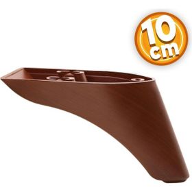 Badem10 Göknar Lüks 10 cm Kahverengi Ahşap Desenli Baza Mobilya Kanepe Sehpa TV Ünitesi Koltuk Ayağı