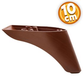 Badem10 Göknar Lüks 10 cm Kahverengi Ahşap Desenli Baza Mobilya Kanepe Sehpa TV Ünitesi Koltuk Ayağı