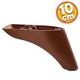Badem10 Göknar Lüks 10 cm Kahverengi Ahşap Desenli Baza Mobilya Kanepe Sehpa TV Ünitesi Koltuk Ayağı