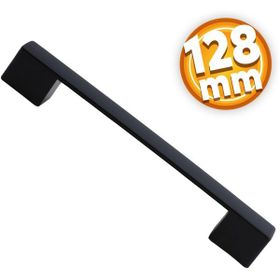 Badem10 Gölcük Mutfak Çekmece Dolap Kapak Siyah 128 mm Metal Kulp