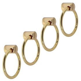 Badem10 Gold Metal Halka Kulp 4 Adet Nobel Sarkaç Dolap Çekmece Kulbu