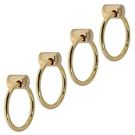 Badem10 Gold Metal Halka Kulp 4 Adet Nobel Sarkaç Dolap Çekmece Kulbu