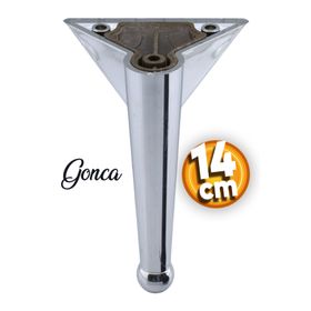 Badem10 Gonca Lüks Mobilya Kanepe Sehpa Tv Ünitesi Koltuk Ayağı 14 cm Krom Renk Baza Ayak