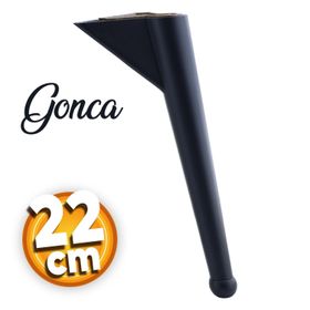 Badem10 Gonca Lüks Mobilya Kanepe Sehpa TV Ünitesi Koltuk Ayağı 22 cm Siyah Baza Ayak