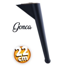 Badem10 Gonca Lüks Mobilya Kanepe Sehpa TV Ünitesi Koltuk Ayağı 22 cm Siyah Baza Ayak