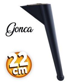 Badem10 Gonca Lüks Mobilya Kanepe Sehpa TV Ünitesi Koltuk Ayağı 22 cm Siyah Baza Ayak