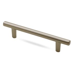 Badem10 Gül Boylu Çekmece Dolap Kapak 128 mm Saten Metal Kulp