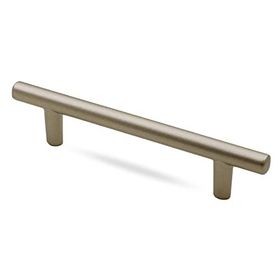 Badem10 Gül Boylu Çekmece Dolap Kapak 128 mm Saten Metal Kulp
