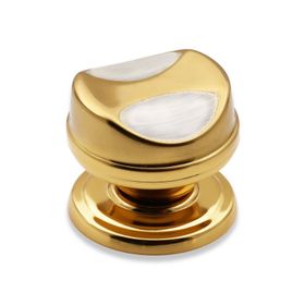 Badem10 Gülkumru Albrifin Saten Kapı Tokmağı Topuzu Kolu Metal Tokmak