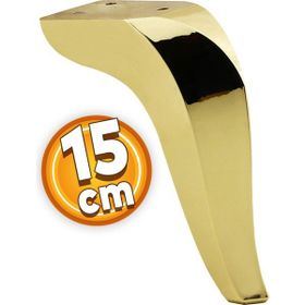 Badem10 Harvey Lüks 15 cm Gold Altın Baza Mobilya Kanepe Sehpa TV Ünitesi Koltuk Ayağı