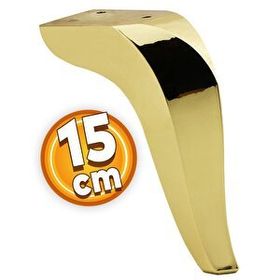Badem10 Harvey Lüks 15 cm Gold Altın Baza Mobilya Kanepe Sehpa TV Ünitesi Koltuk Ayağı