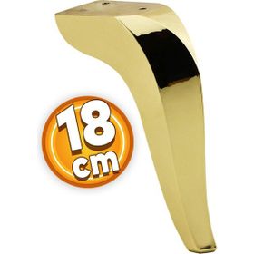 Badem10 Harvey Lüks 18 cm Gold Altın Baza Mobilya Kanepe Sehpa TV Ünitesi Koltuk Ayağı