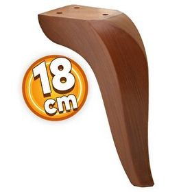 Badem10 Harvey Lüks 18 cm Kahverengi Ahşap Desenli Baza Mobilya Kanepe Sehpa TV Ünitesi Koltuk Ayağı