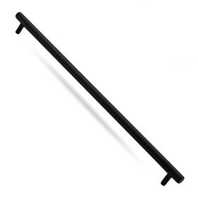 Badem10 Hitit Çekmece Dolap Kapak 256 mm Mat Siyah Metal Kulp