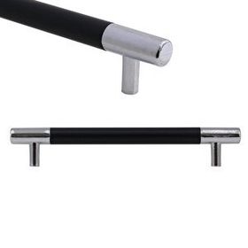 Badem10 Hitit Mobilya Mat Siyah Metal 128 mm Dolap Kapak Çekmece Kulbu