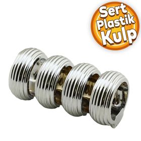 Badem10 İcon Çekmece Mutfak Dolap Kapak Krom Sert Plastik Kulp