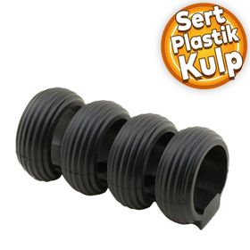Badem10 İcon Çekmece Mutfak Dolap Kapak Mat Siyah Sert Plastik Kulp